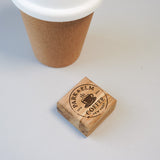 Custom Coffee Cup Stamp With Ink Pad