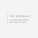 Modern Minimalist Return Address Stamp