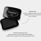 StazOn Raised Ink Pad suitable for all rubber stamps
