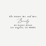 Future Mr. and Mrs. Personalised Stamp for Wedding Invitations