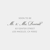 Modern Custom Wedding Address Stamp