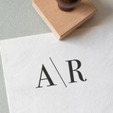 Custom Wedding Rubber Stamp, Initials Wedding Stamp, Napkin Stamp, Monogram Rubber Stamp
