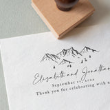 Mountain Wedding Stamp