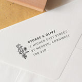 Botanical Address Stamp