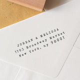 Typewriter Address Stamp