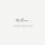 Handwritten Address Stamp