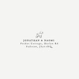 Poodle Dog Return Address Stamp