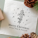 Mistletoe Christmas Stamp