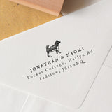 German Shepherd Return Address Stamp