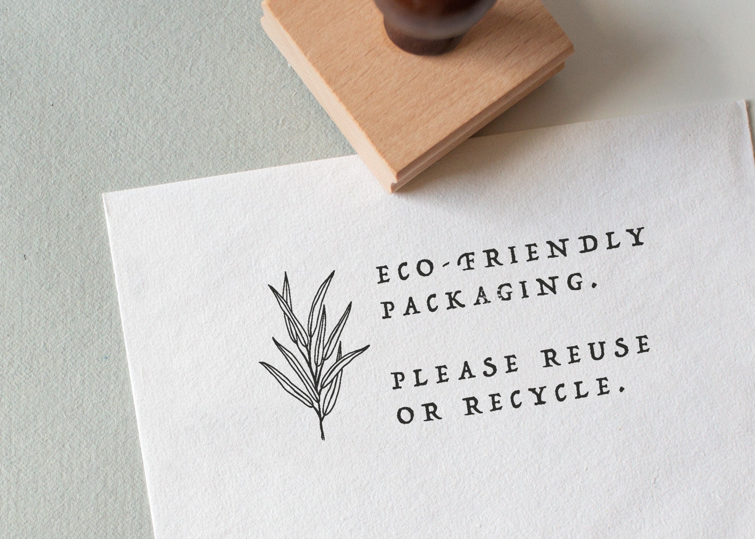 Eco Friendly Packaging Stamp