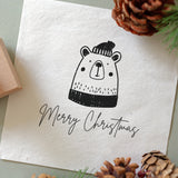 Christmas Bear Stamp