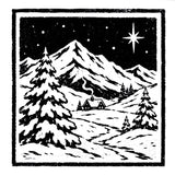 Mountain Scene Stamp