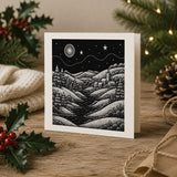 Winter Landscape Stamp