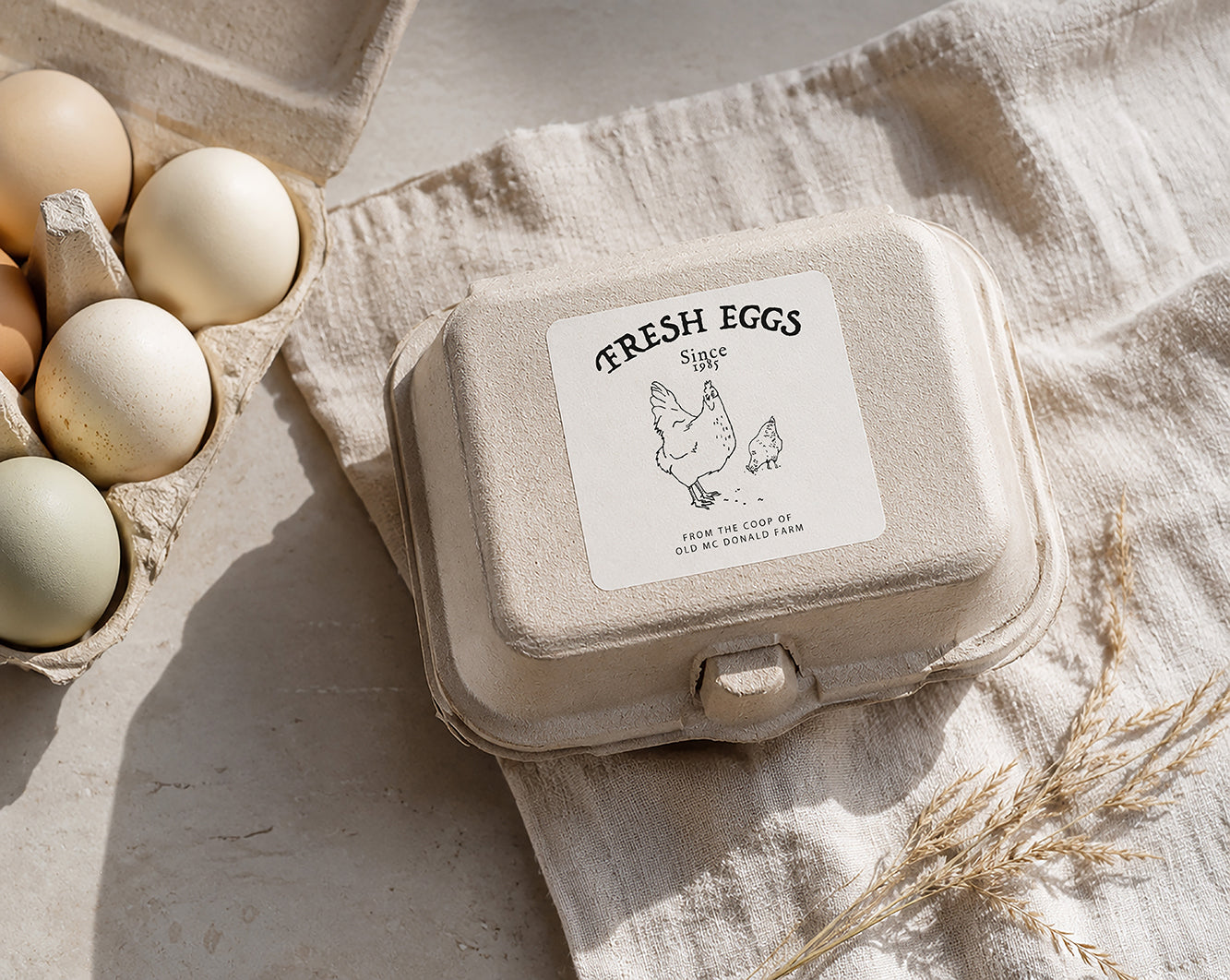 Fresh Eggs Stamp