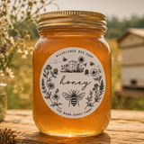 Custom Honey Jar Rubber Stamp