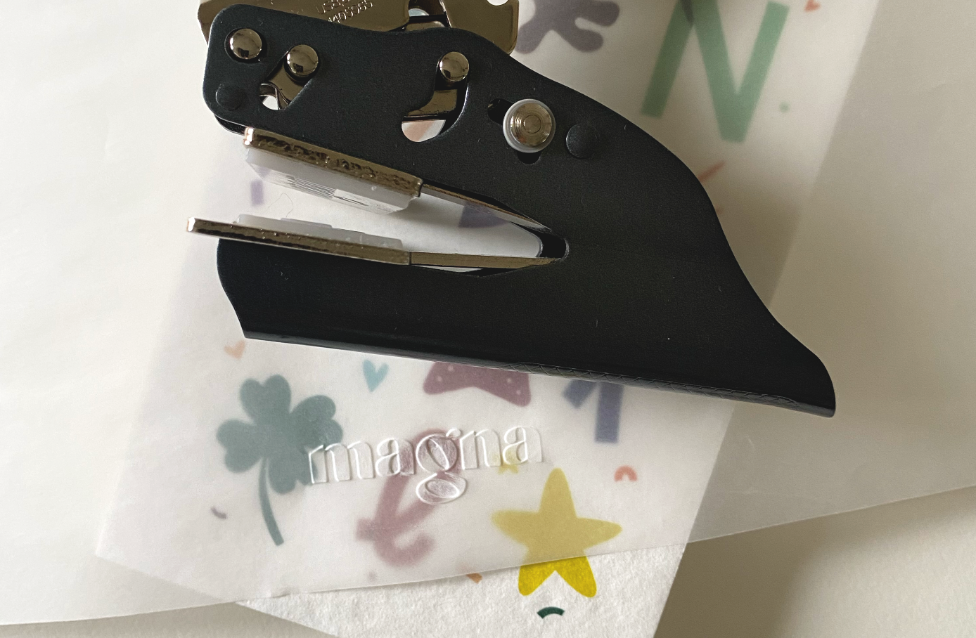 Personalised paper embosser for custom stationery, envelopes, and business branding – UK handmade