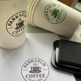 Custom Coffee Cup Stamp With Ink Pad