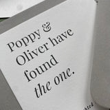 Personalized Modern Wedding Stationery Rubber Stamp Collection