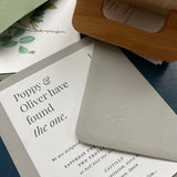 Personalized Modern Wedding Stationery Rubber Stamp Collection