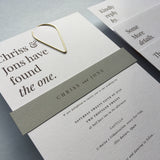Personalized Modern Wedding Stationery Rubber Stamp Collection
