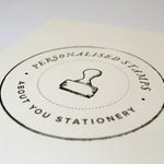 Custom Rubber Stamp for Paper Bags - About You Stationery 