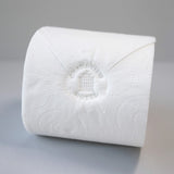 Pixie Stamp leaving an impression on a toilet roll