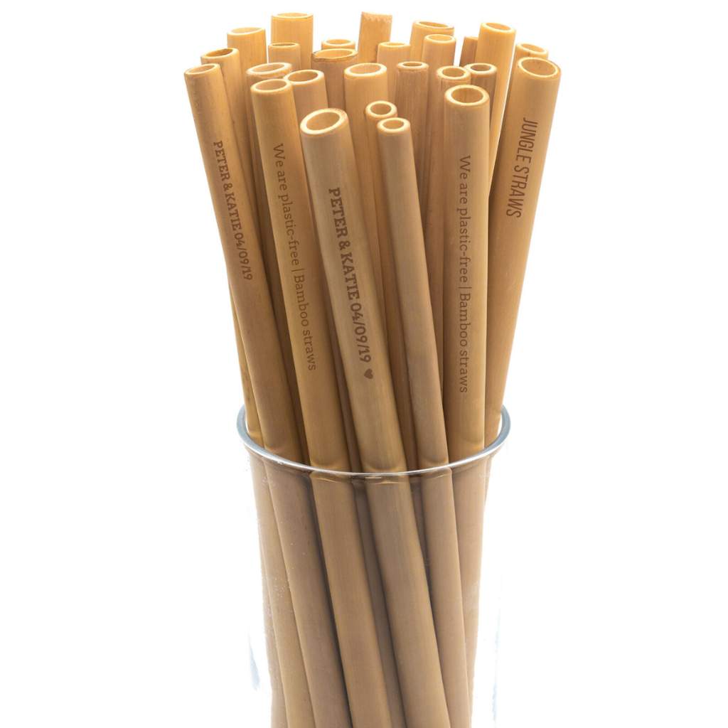 Custom Branded Bamboo Reusable Straws For Businesses or Weddings-4