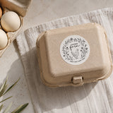Custom Egg Carton Rubber Stamp for Chicken Farm