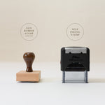 Flower Monogram Book Stamp or Embosser | Made in UK & USA | 1.5 inches | Rubber Stamp, Self Inking Stamp or Embosser