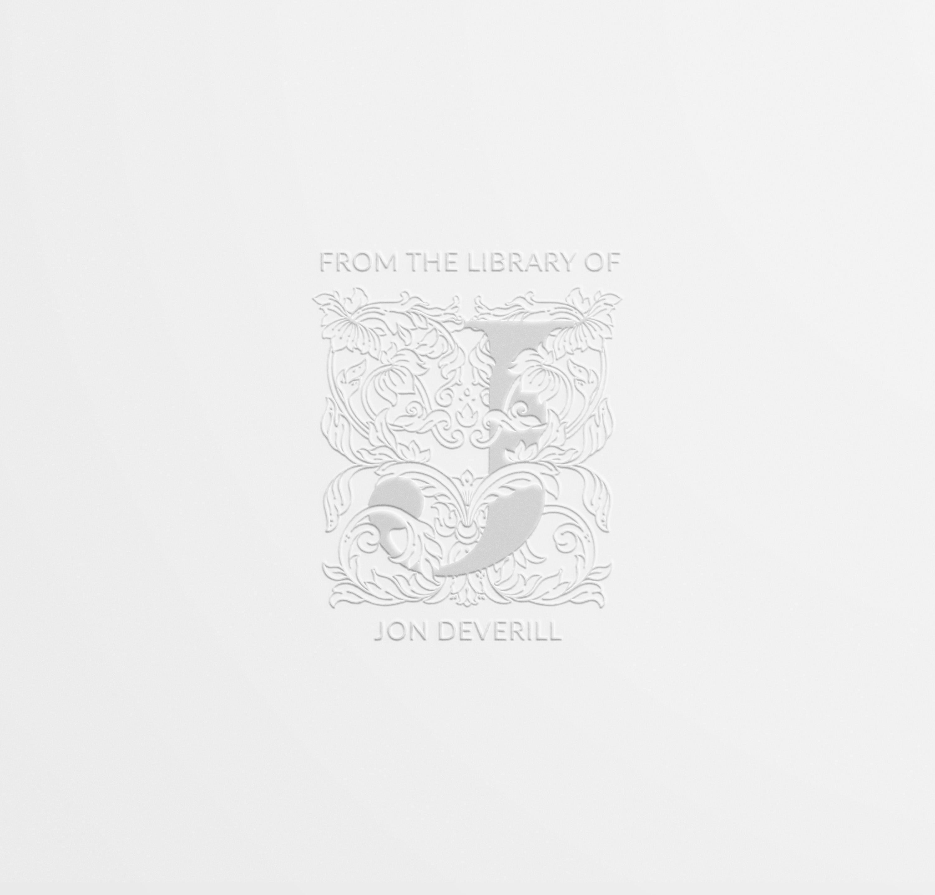 Flower Monogram Book Stamp or Embosser | Made in UK & USA | 1.5 inches | Rubber Stamp, Self Inking Stamp or Embosser