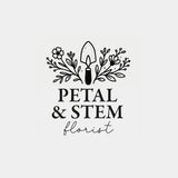 Floral Logo Rubber Stamp for Gardeners & Flower Shops