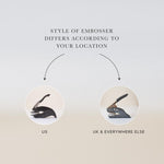 Classic book embosser, custom embossing seal