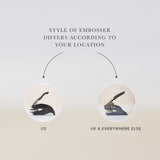 Classic book embosser, custom embossing seal