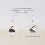Custom Hydrangea Book Embosser