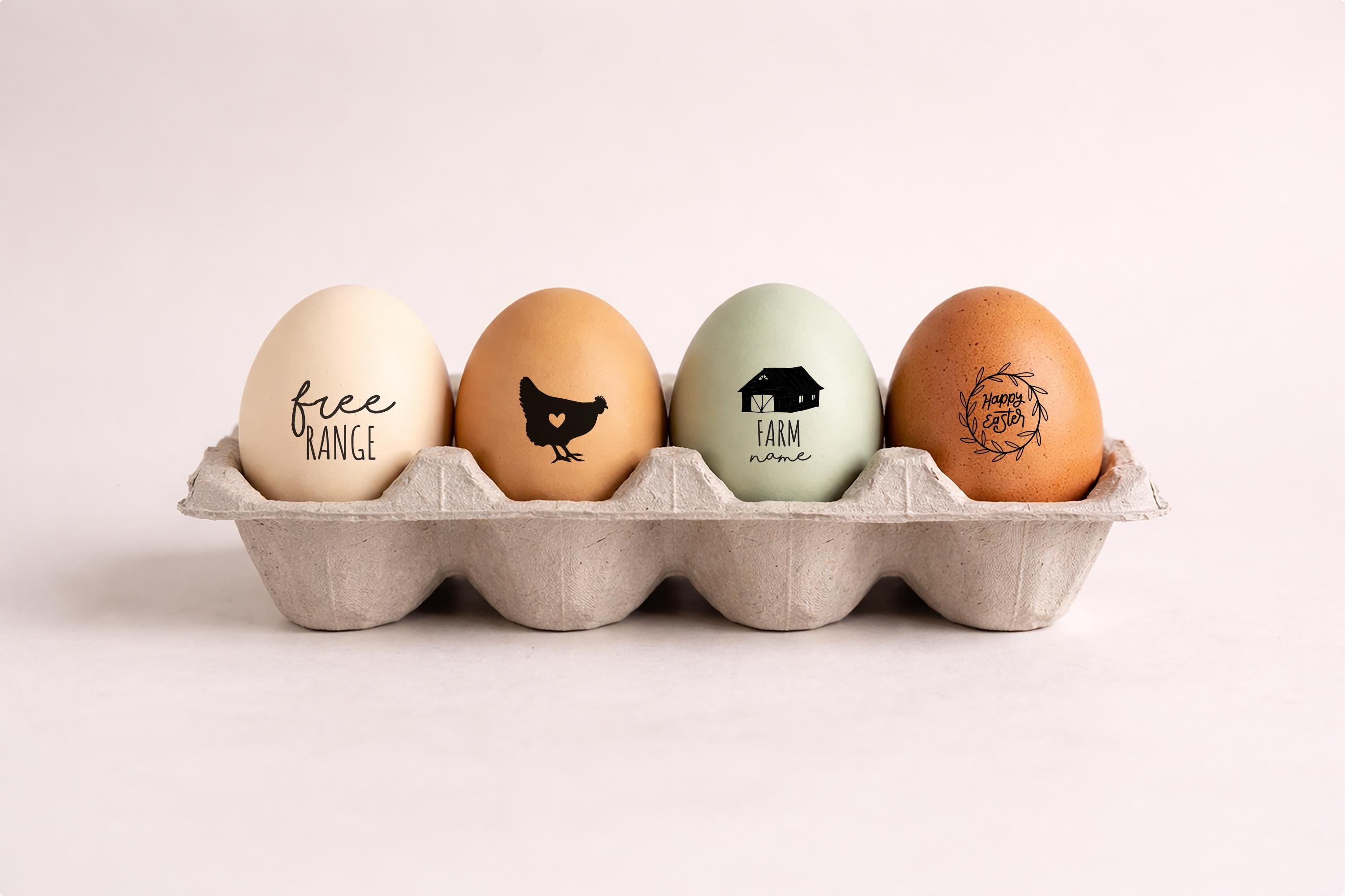 Custom Egg Stamp - Upload Your Design, 17mm diameter