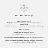 Custom Egg Stamp - Upload Your Design, 17mm diameter