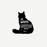 Black Cat Address Stamp, Self-Inking or Wooden Rubber Stamp