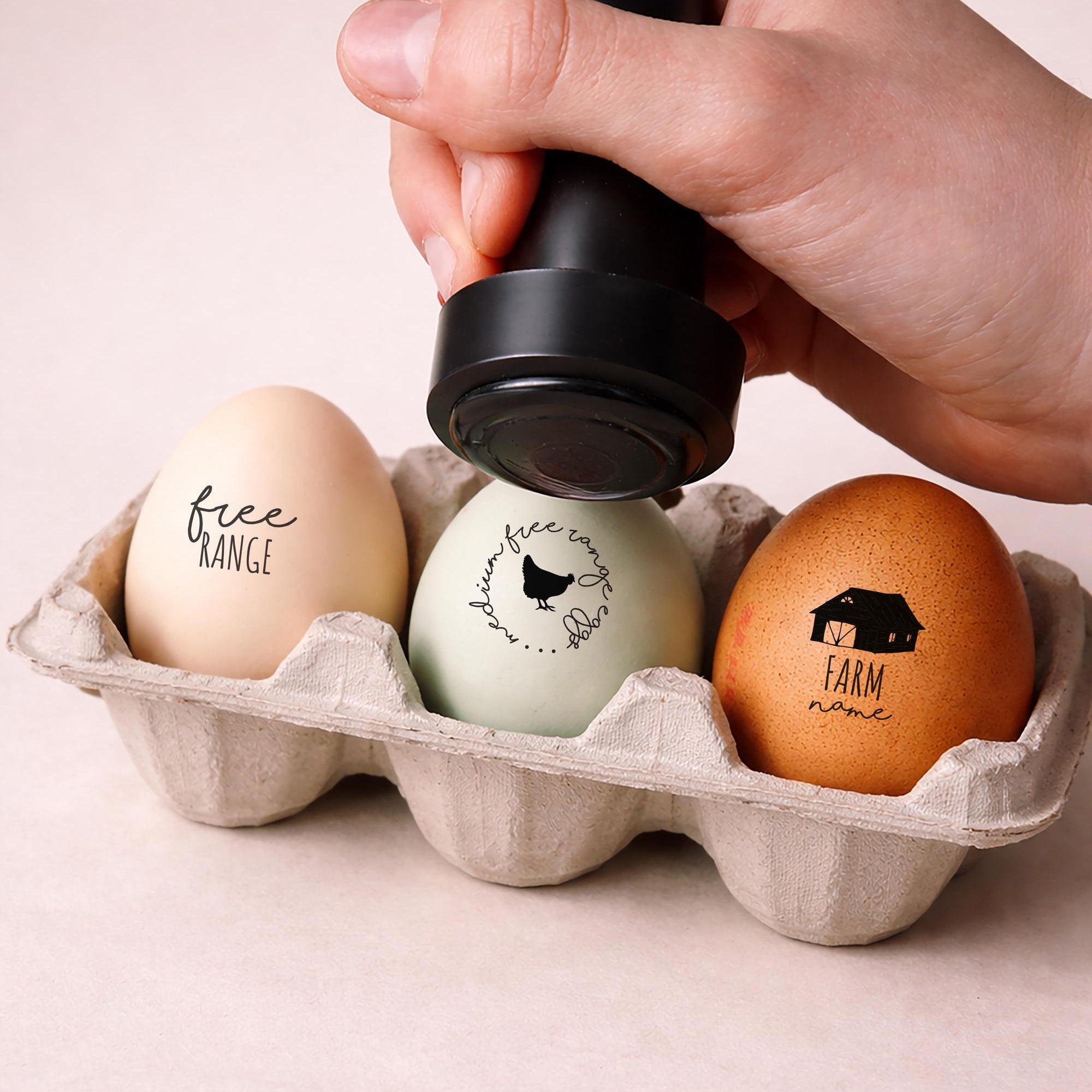 Custom Egg Stamp - Choose Your Design, 17mm diameter