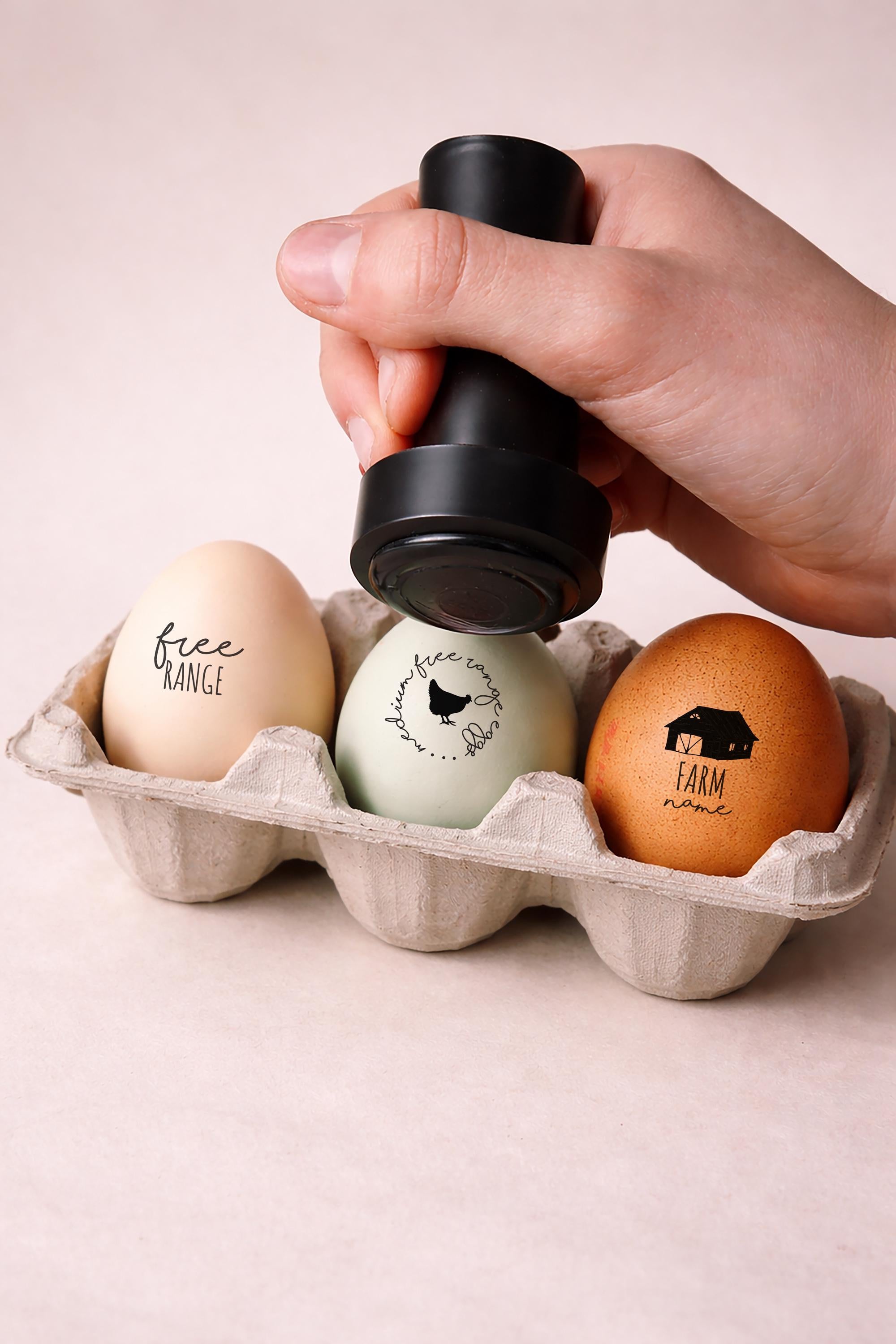 Custom Egg Stamp - Choose Your Design, 17mm diameter