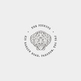 Beach Address Stamp, Seashell Return Address Stamp, Custom Coastal Wedding Invitation Stamp