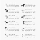 Custom Dog Address Stamp with 28 Dog Breeds to Choose From