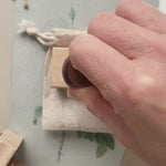 Floral Logo Rubber Stamp for Gardeners & Flower Shops