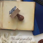 Whale Book Stamp, Ocean Custom Ex Libris