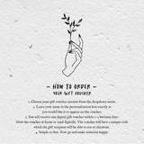 Rubber Stamp Gift Voucher, Self-Inking Stamp Gift Voucher, Christmas Gift Voucher
