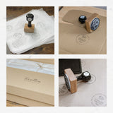 Custom Logo Stamp, Eco Friendly Oak Stamp, Packaging Stamp, Business Stamp