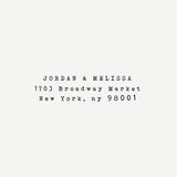 Typewriter Address Stamp