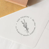 Wild Flower Address Stamp
