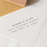 Modern Return Address Stamp