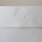 Traditional Wedding Initials Embosser