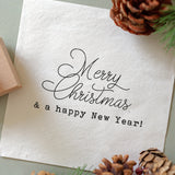 Merry Christmas Rubber Stamp